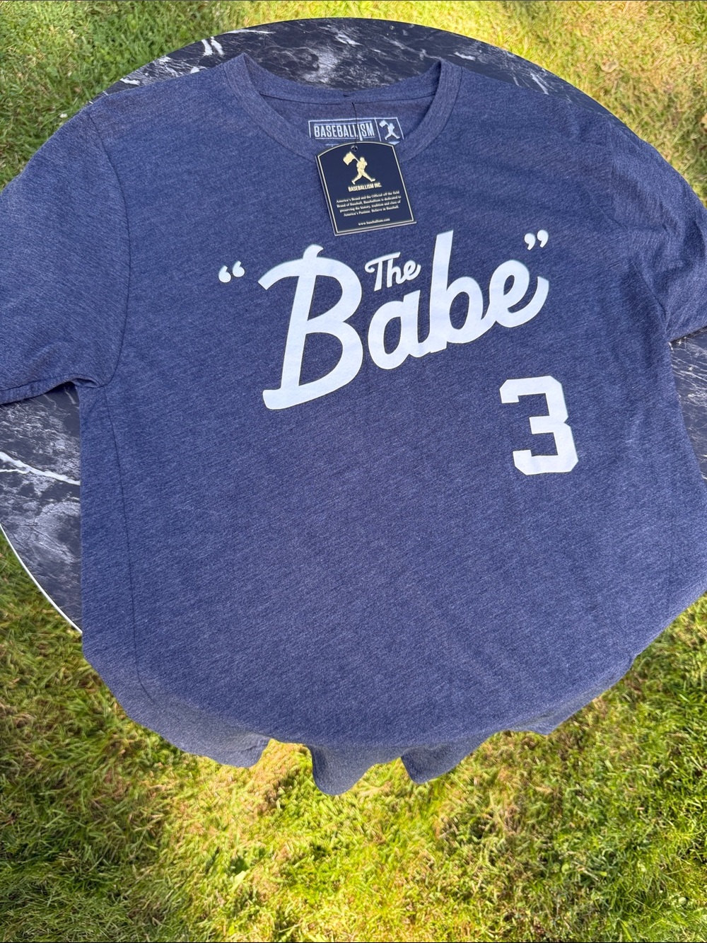 Baseballism "The Babe" Short Sleeve Tee in Navy